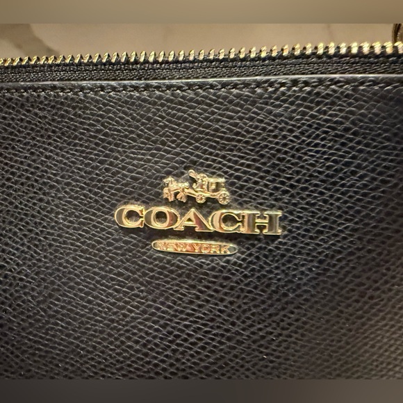 Coach Black Leather Tote Bag - Picture 2 of 16